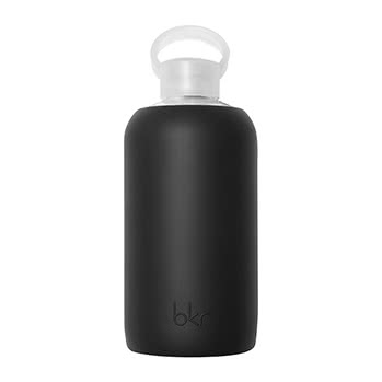 bkr glass water bottle Jet black natural Beauty Wise Up